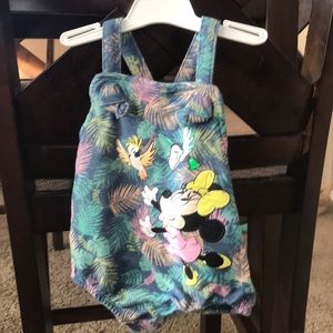 Disney Store Tropical Print Minnie Romper